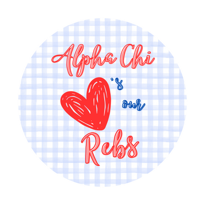 Gingham Ole Miss Pin