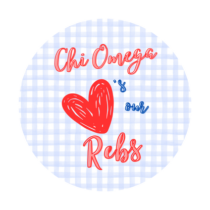 Gingham Ole Miss Pin