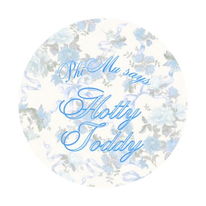 Floral Hotty Toddy Pin - Greek