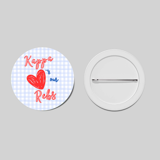 Gingham Rebs Pin - All Sororities!