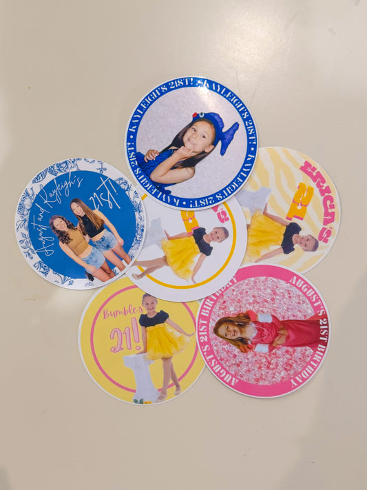 Custom Birthday Stickers