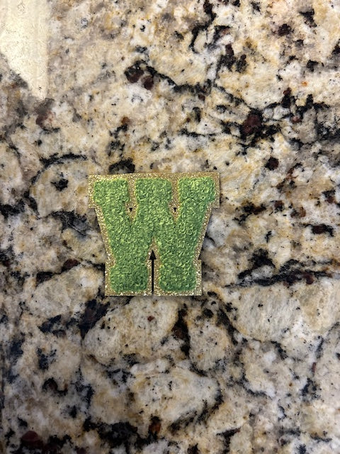 Green Letter Patches