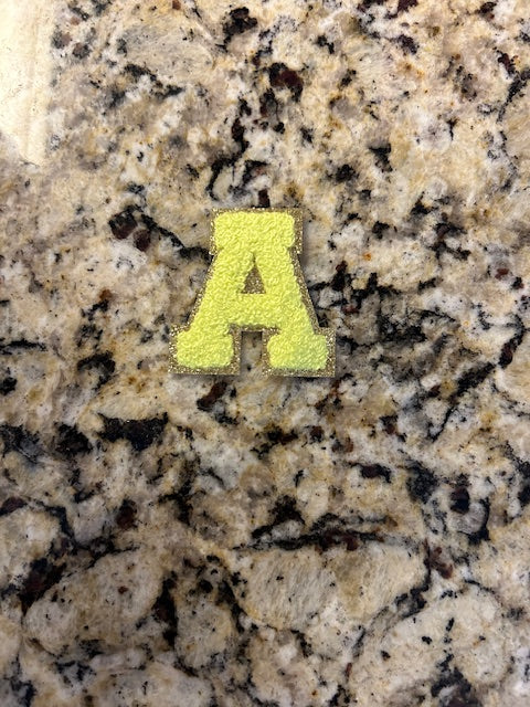 Yellow Letter Patches