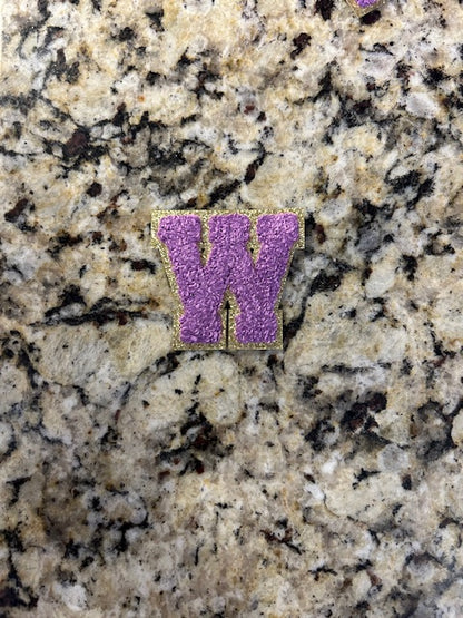 Purple Letter Patches