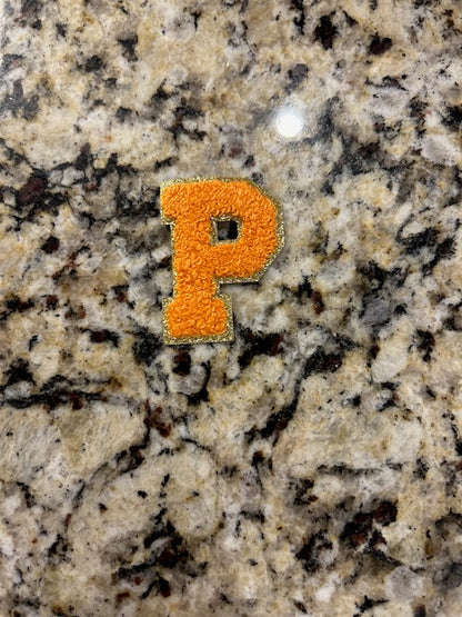 Orange Letter Patches