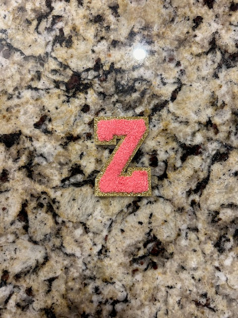 Hot Pink Letter Patches