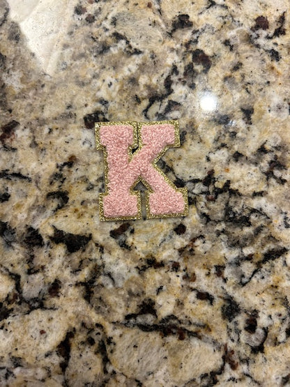 Light Pink Letter Patches