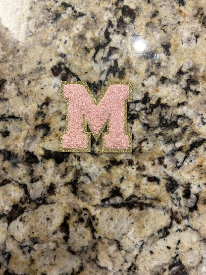 Light Pink Letter Patches