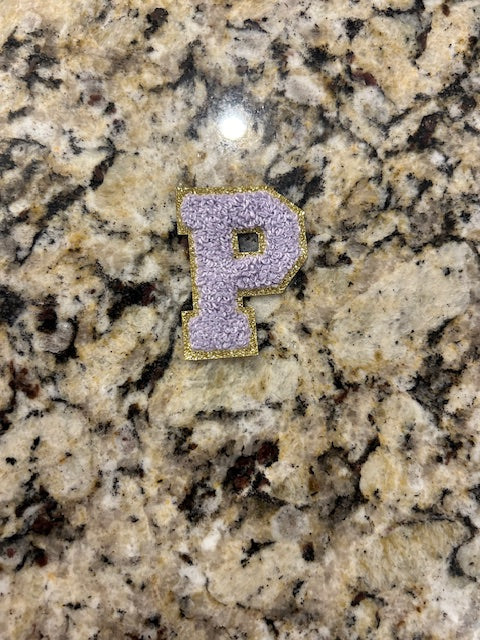 Light Purple Letter Patches