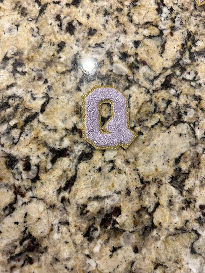 Light Purple Letter Patches